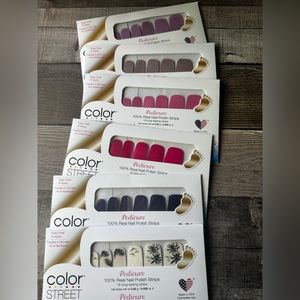Color street pedicure lot.